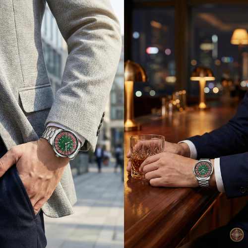 Relógio de Roleta Giratória