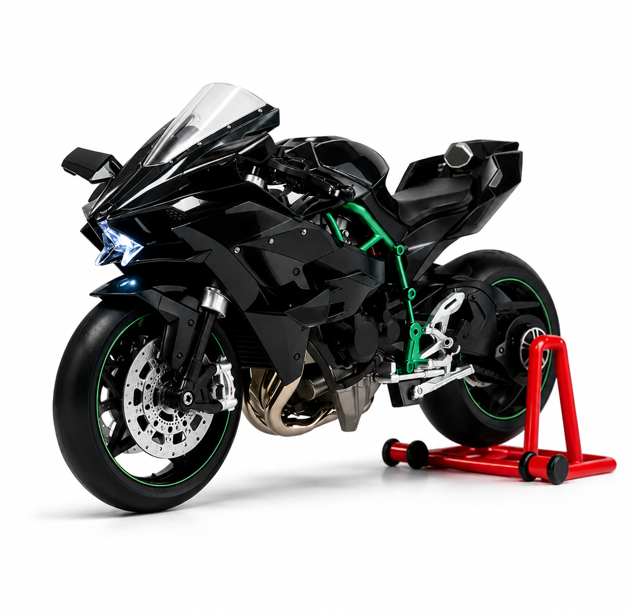 Moto de Coleção com Fumo e Som