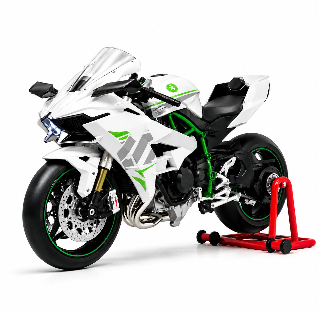 Moto de Coleção com Fumo e Som
